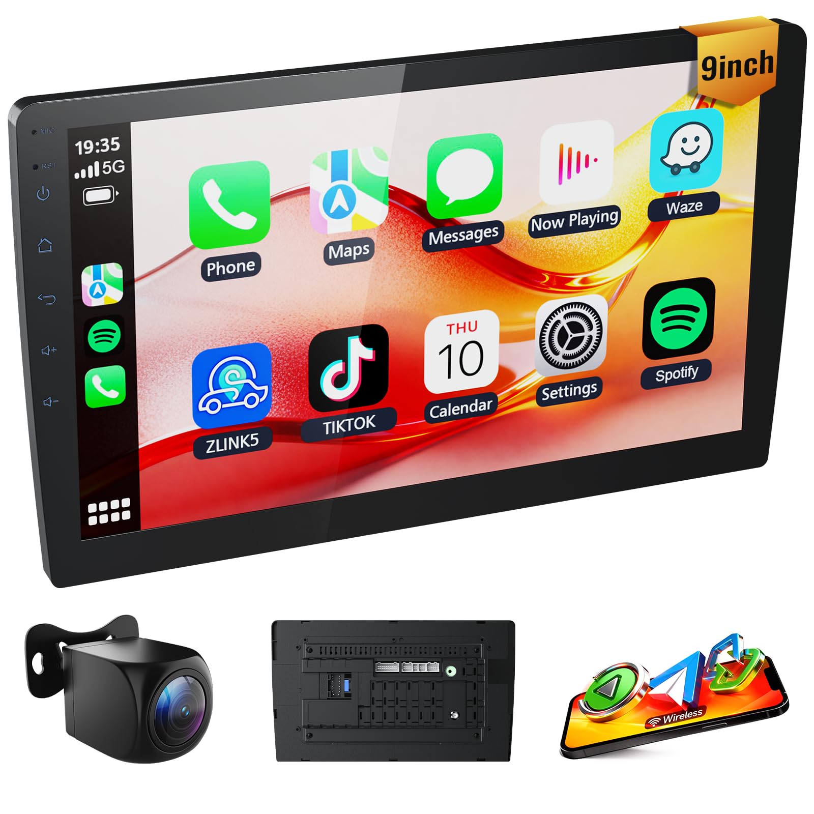 9インチディスプレイオーディオ 2GB RAM＋32GB ROM Amazon.com: Huadio 9 Inch Universal Double Din Car Stereo with